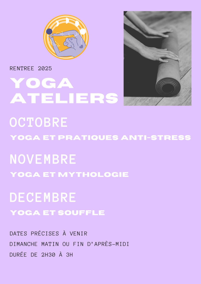 Les stages de Sama Yoga de Lucille Pottier  arrivent bientôt. 