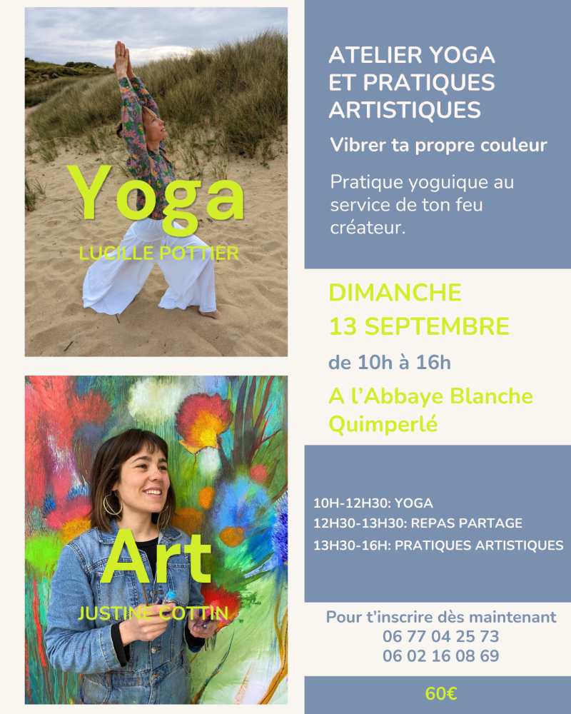 Les stages de Sama Yoga de Lucille Pottier  arrivent bientôt. 